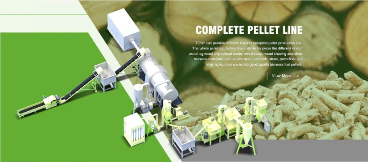 Electric Cabinet Control Wood Pellet Biomass Production Line